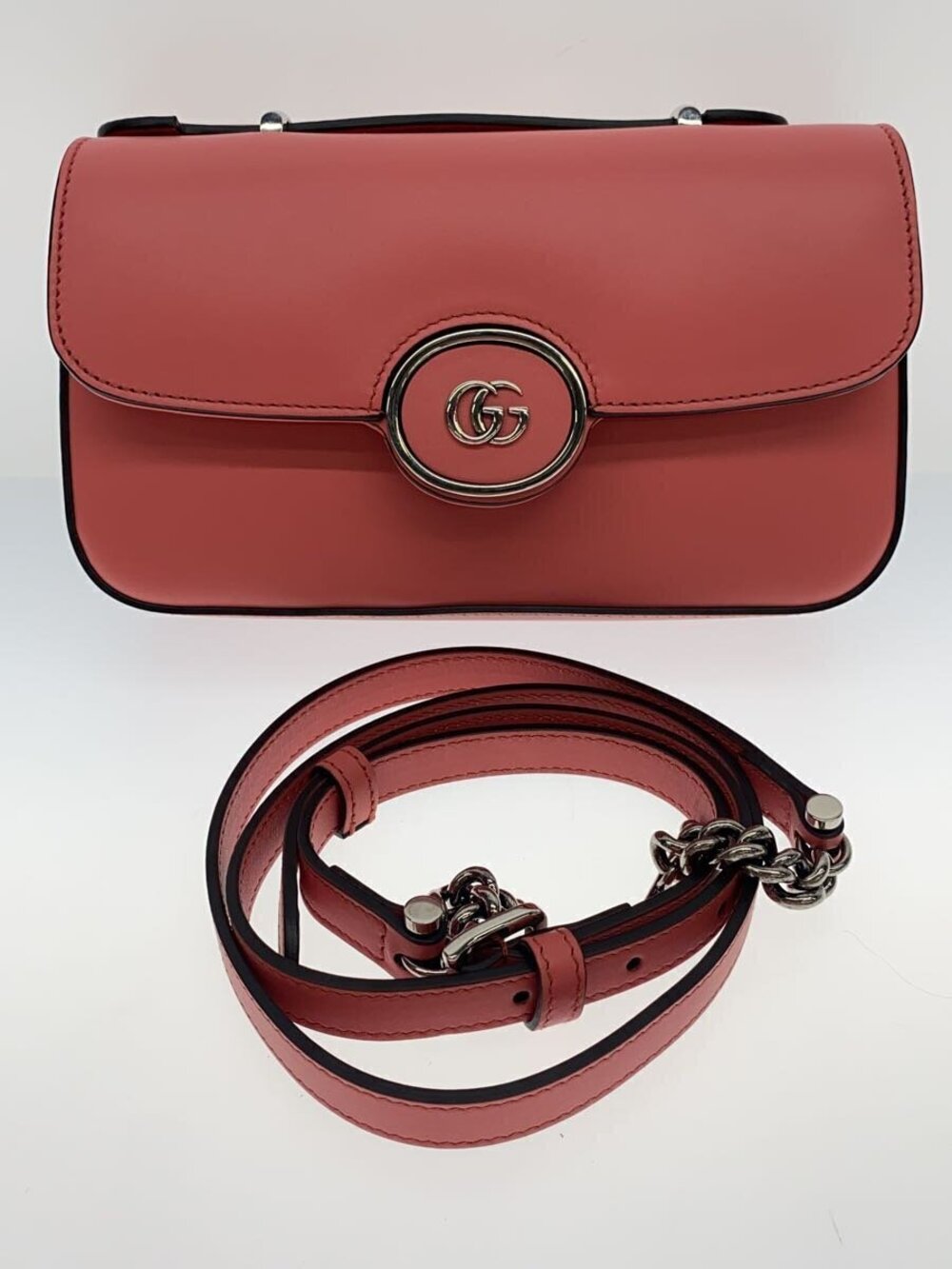 Gucci GG shoulder bag pink leather